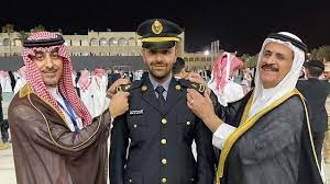 “نواف الشريدة” يحتفل بتخرجه من كلية الملك خالد العسكرية