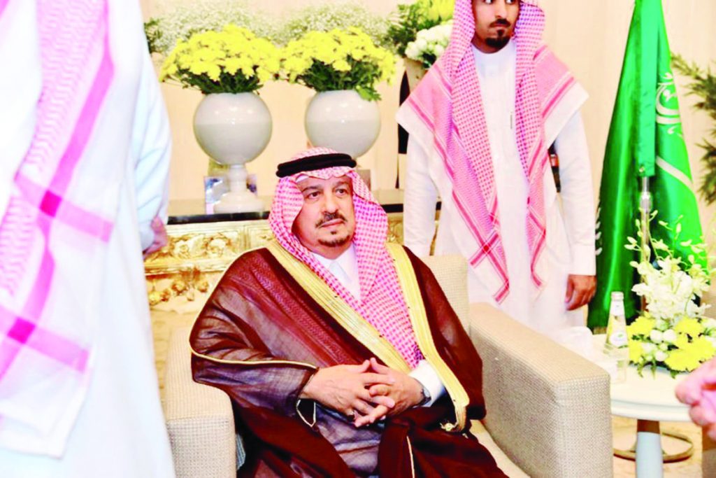 أمير منطقة الرياض يشرف زواج كريمة أمير نجران